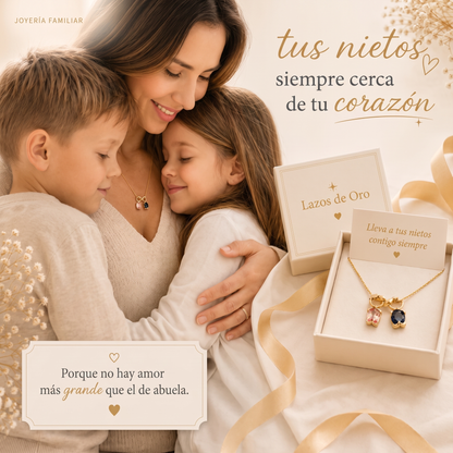 Colgante Abuela y Nietos personalizado